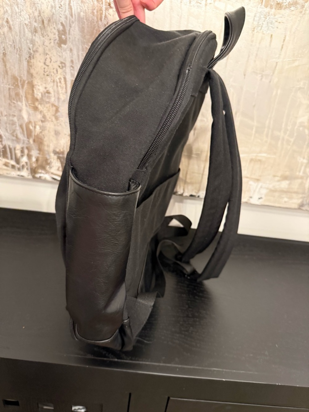 BEIS Black Everyday Backpack - Picture 4 of 16